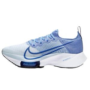 Nike Air Zoom Tempo Next% Womens Flyknit CI9924-400 Blue White Running Shoes 8.5
